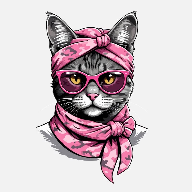 Mignon Chat Maman Cat Amant Maman Style