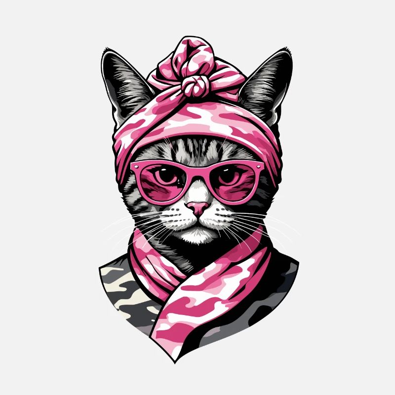 Mignon Chat Maman Cat Amant Maman Style