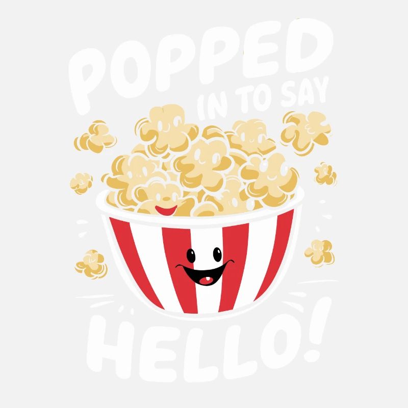 Dicton de pop-corn amusant, pop-corn en rafale