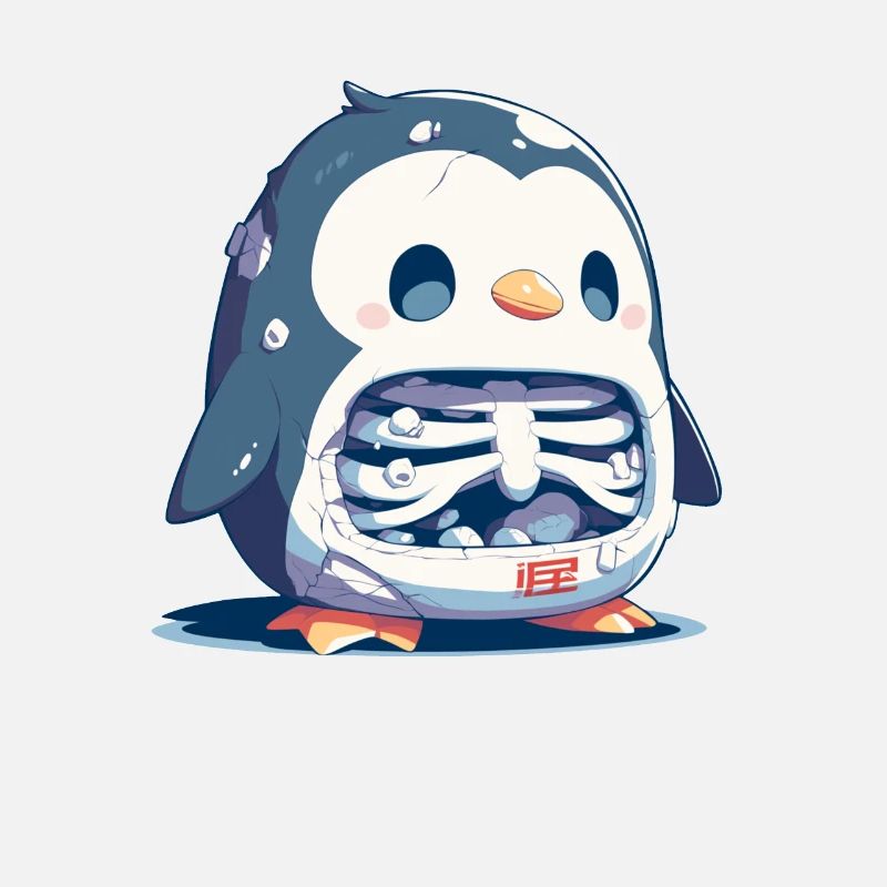 Pingouin Squelette Halloween Pingouin Mignon