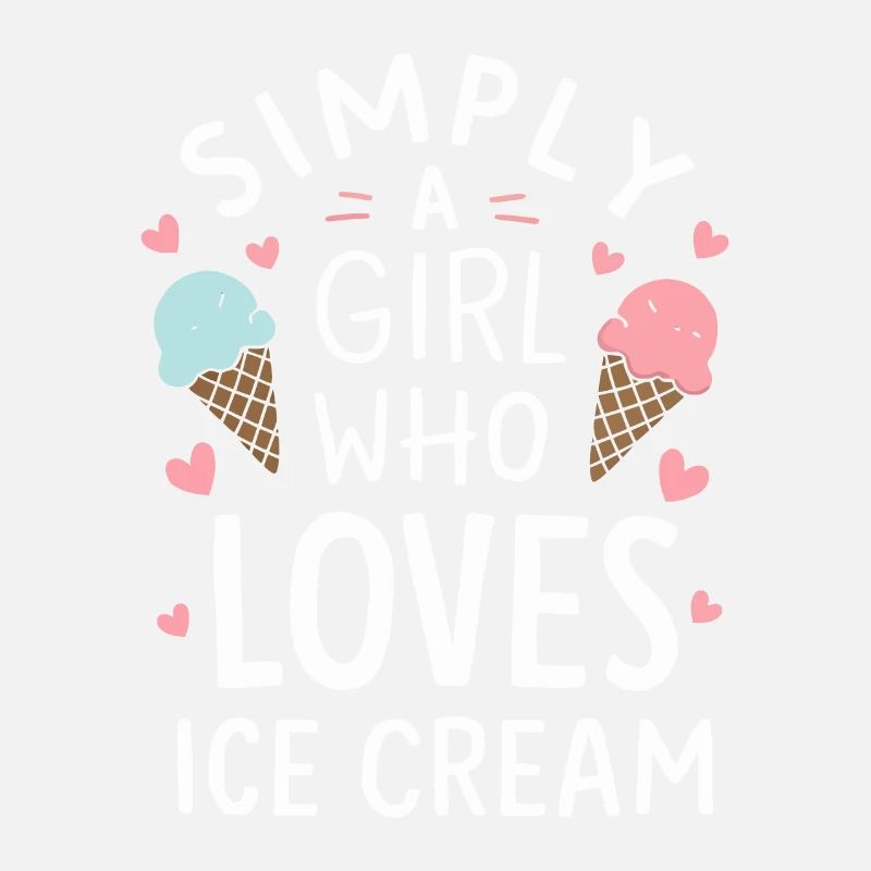 Simplement une fille qui aime la crème glacée Crème glacée drôle