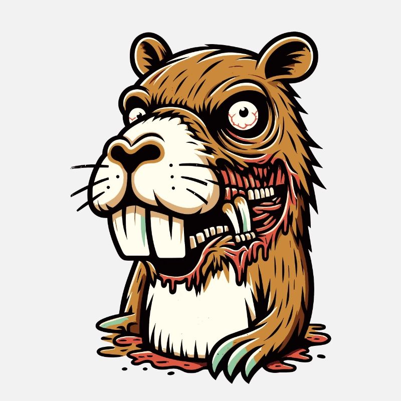 Zombie Capybara Capybara Lover Halloween