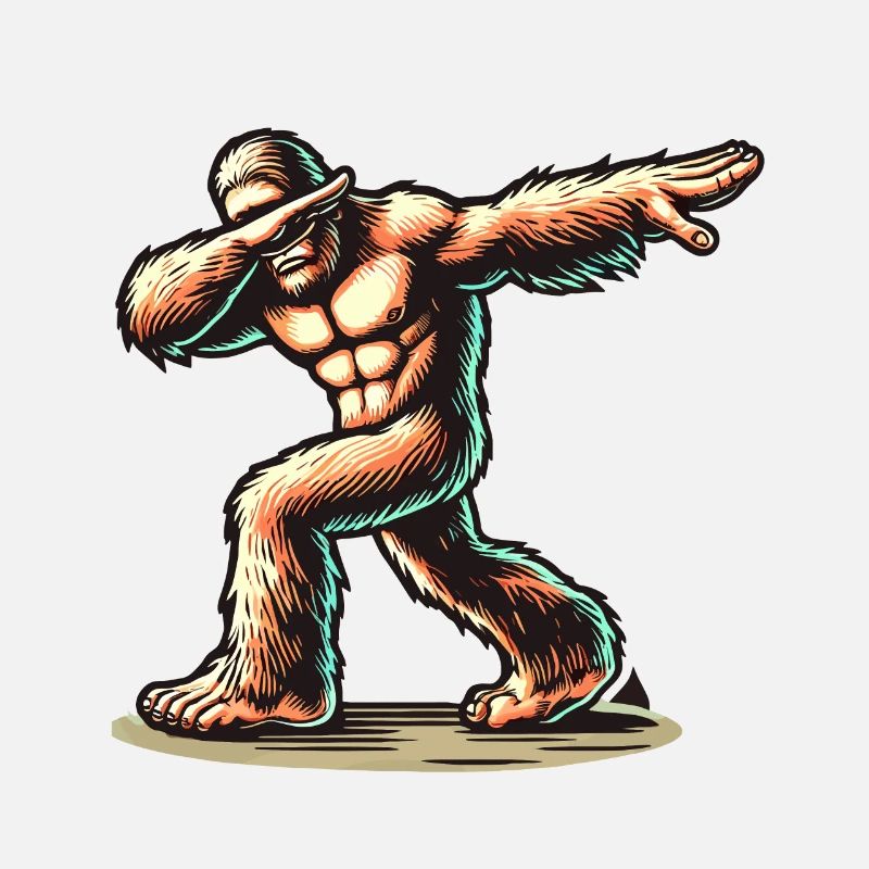 Dabbender Bigfoot Lustiges Dabbing Design