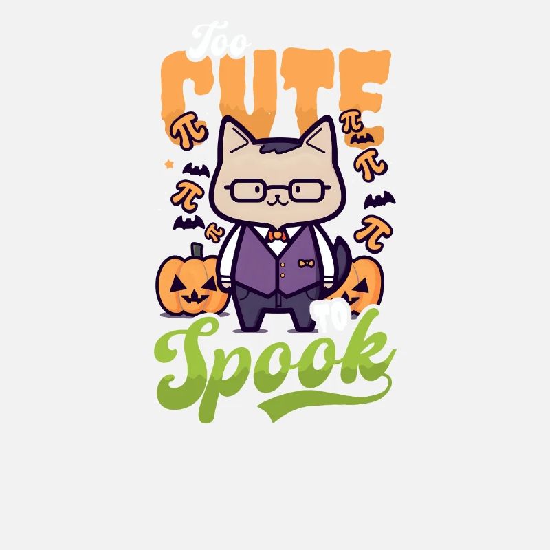 Professeur de mathématiques d’Halloween Trop mignon pour effrayer le chat