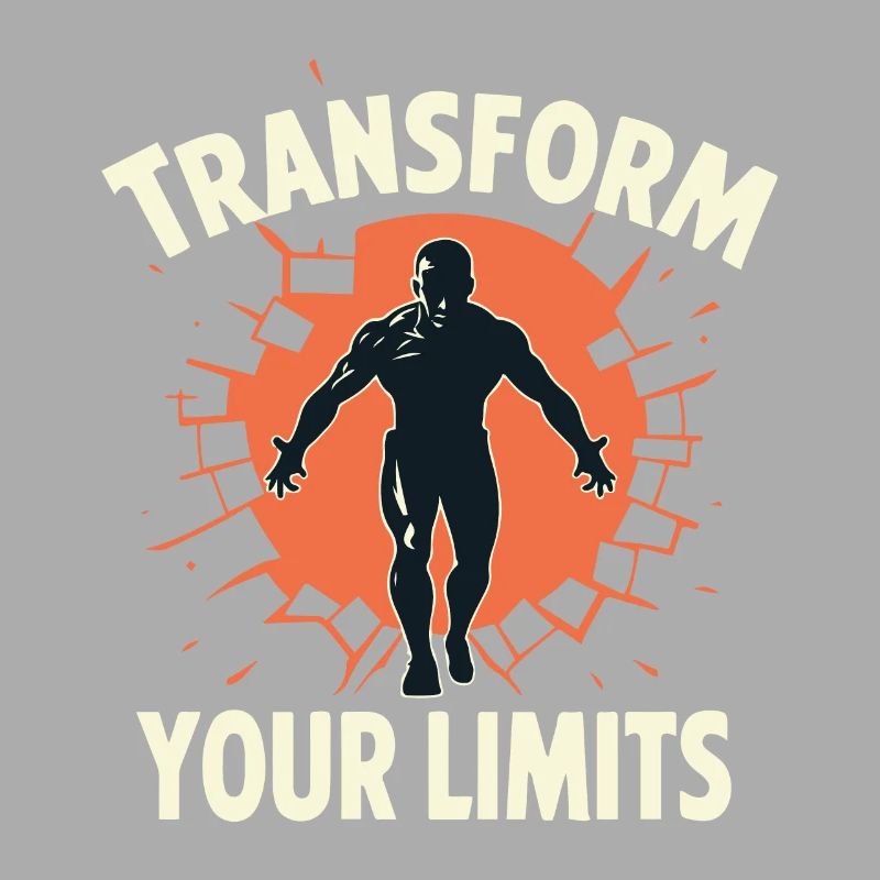 TRANSFORM YOUR LIMITS (BRIGHT TEXT DESIGN)