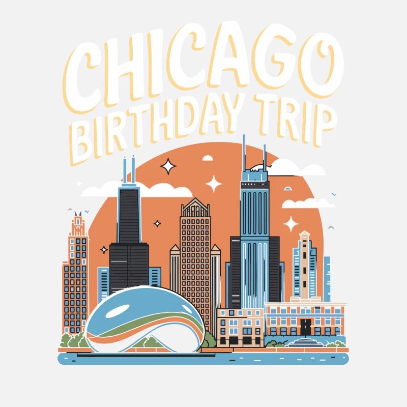 Chicago Geburtstag Reise Skyline