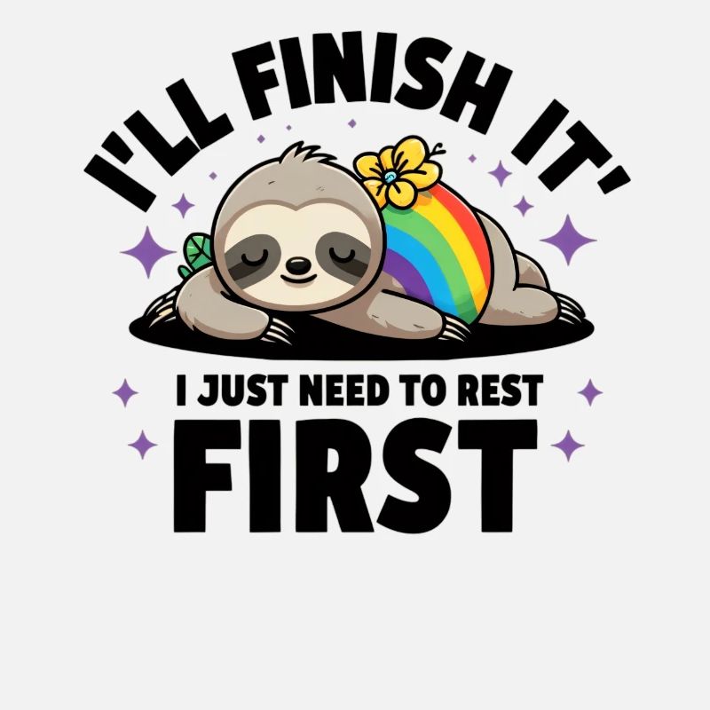 Funny sloth sleeping