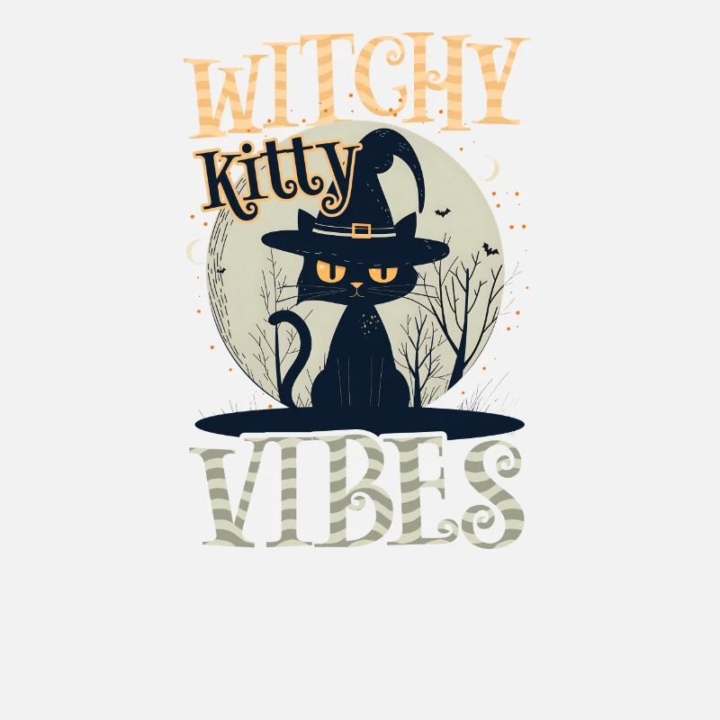 Halloween Chat Sorcière Kitty Vibes