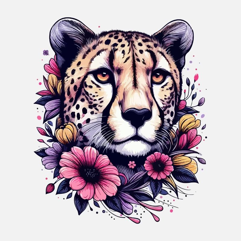 Guépard Fleurs de guépard