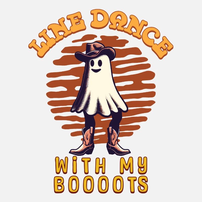 Cowboy Mit Boots Line Dance Gespenst