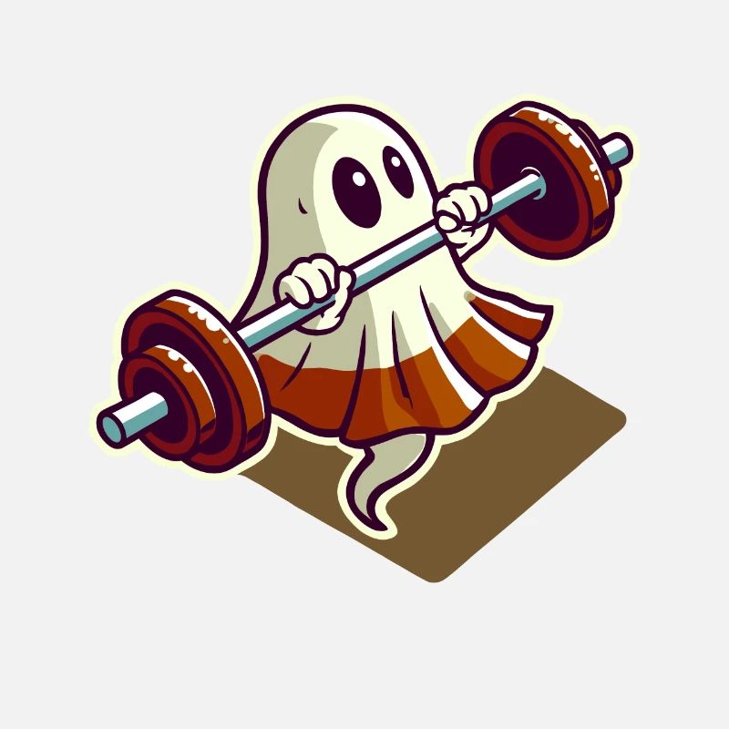 Musculation Ghost Drôle Gym Ghost