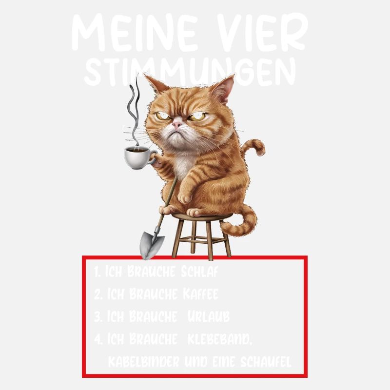 Faul Tshirt Arbeit Katze Witzig Sarkasmus Büro
