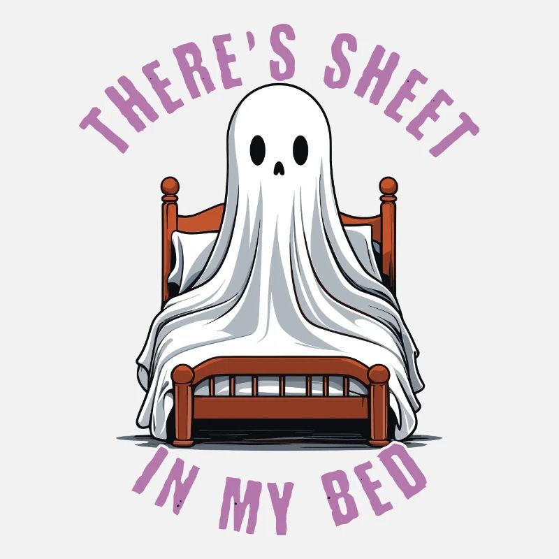 Drôle de dicton d’Halloween : il y a du drap dans mon lit