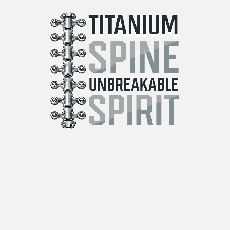 Back Surgery Titanium Spine, Unbreakable Spirit
