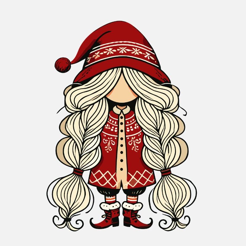 Gnomin de Noël dans le style scandinave
