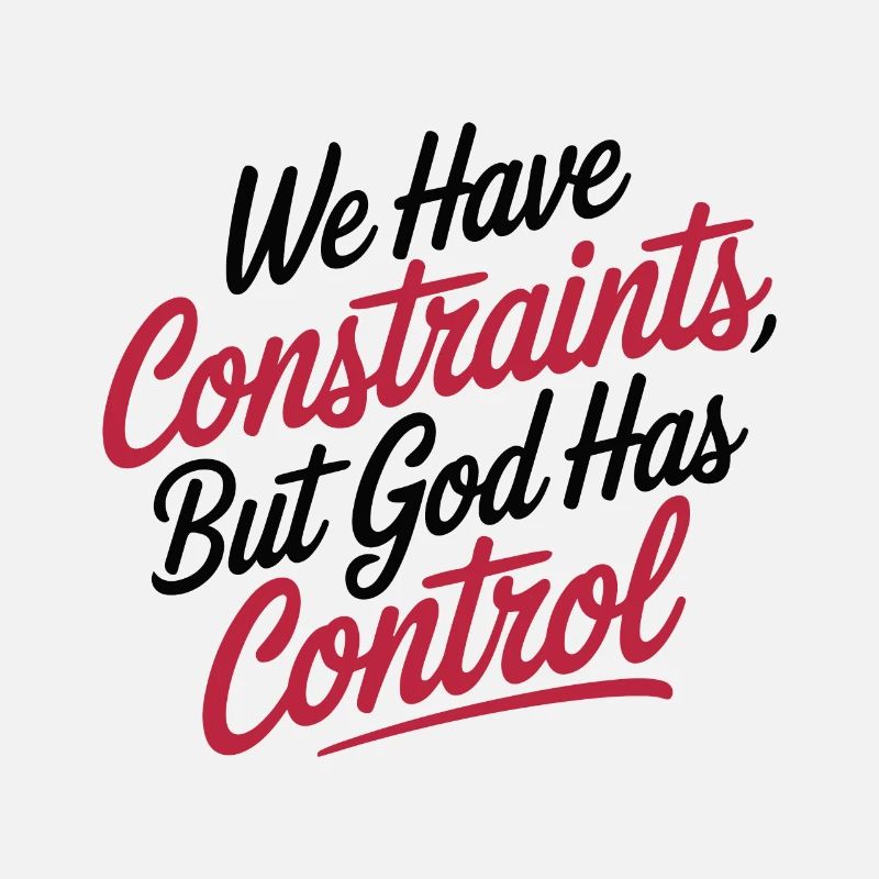 WE HAVE CONSTRAINTS, BUT GOD HAS CONTROL