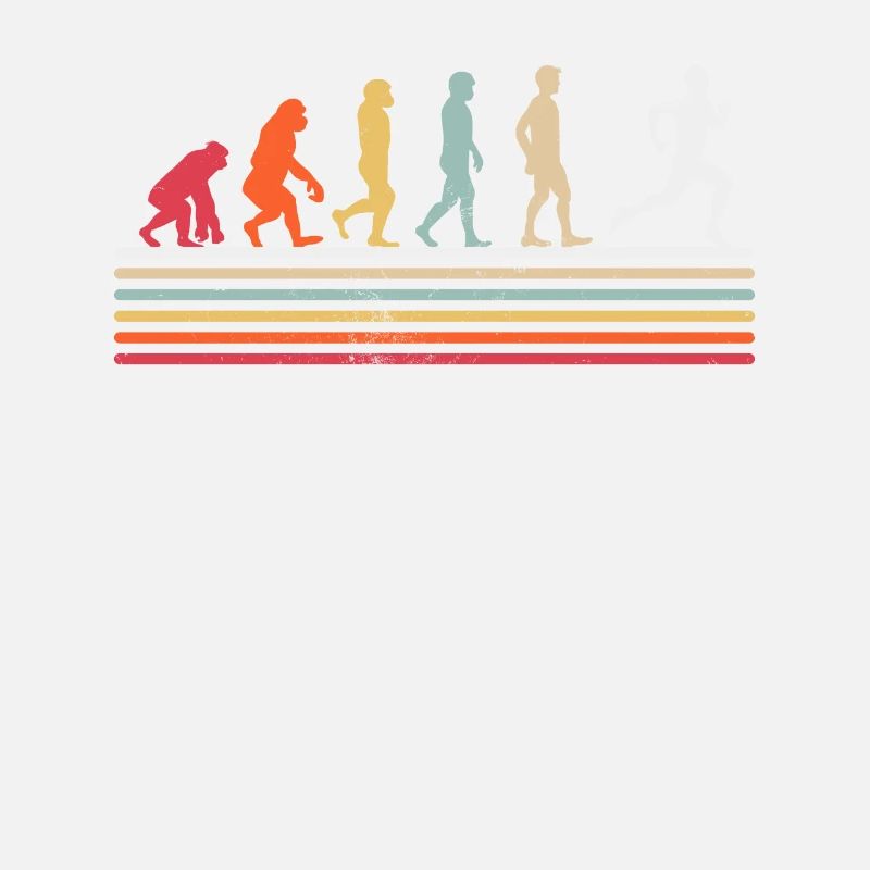 course à pied evolution rétro coureur marathonien drôle