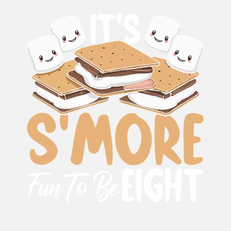 Smore Birthday Funny 8th Birthday Marshmallow