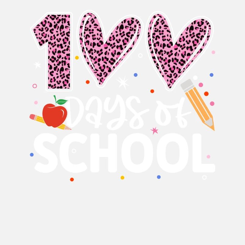 100 Tage Schule Lustiger Hundertster Schultag