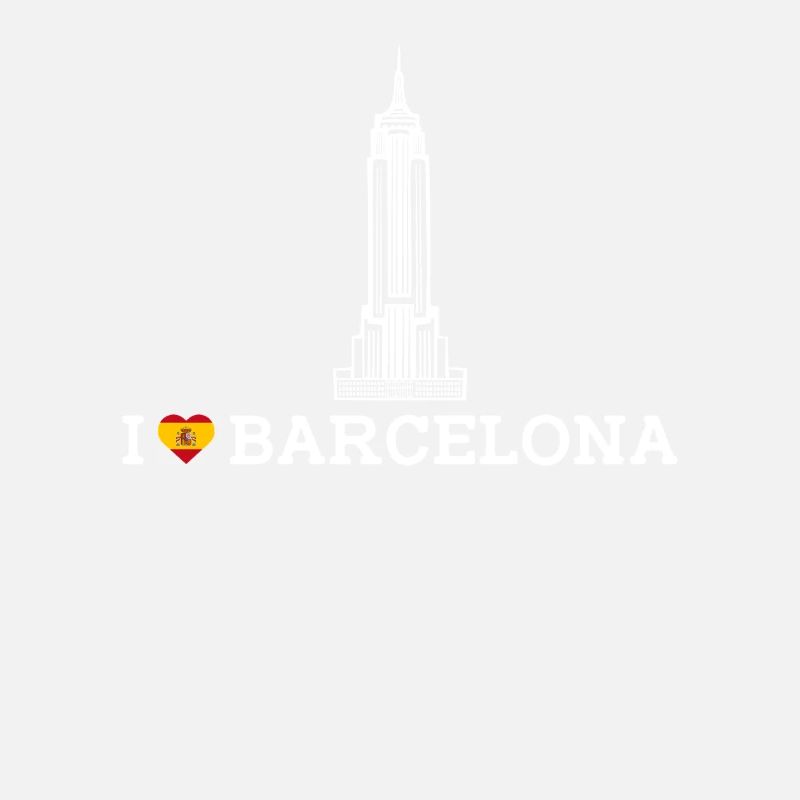 Cool Empire Building I Love Barcelona State Spain