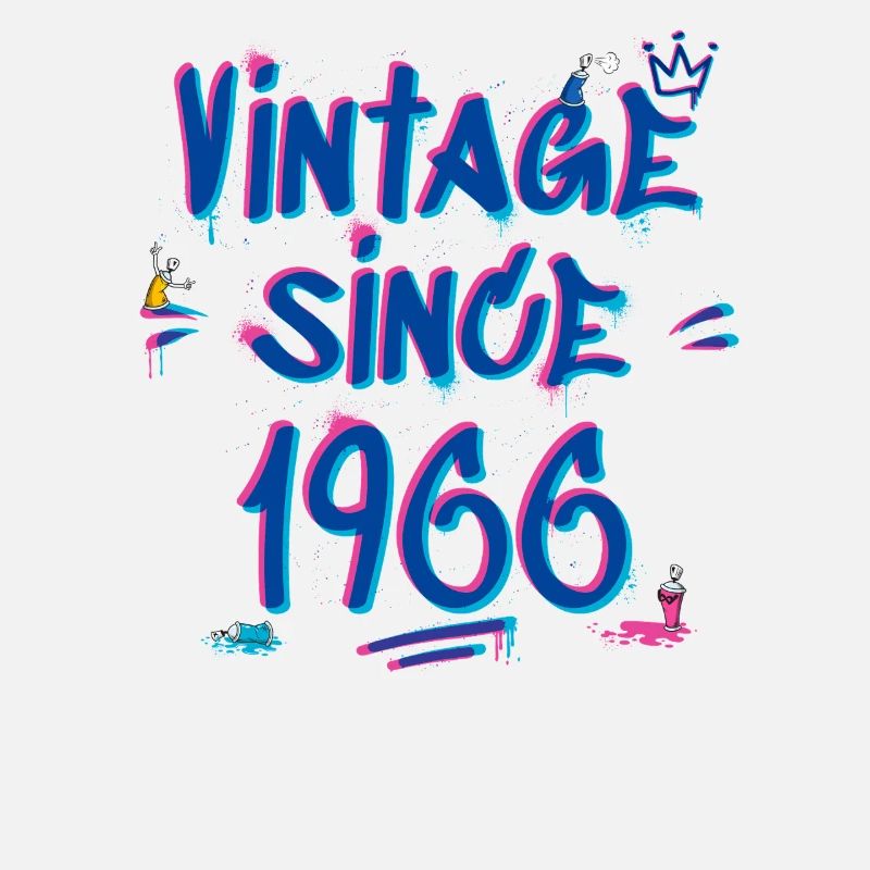 1966 Vintage Graffiti Glitch - 59 ans de style