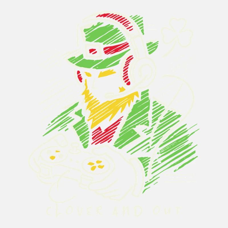 Saint-Patrick Gamer trèfle et dehors