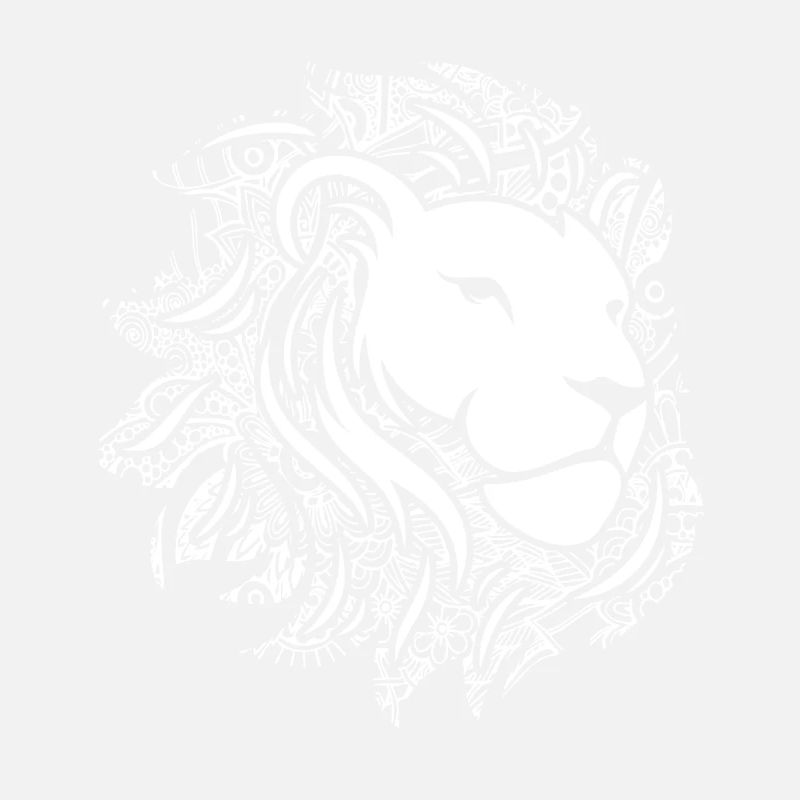 Lion Lion Floral Pattern