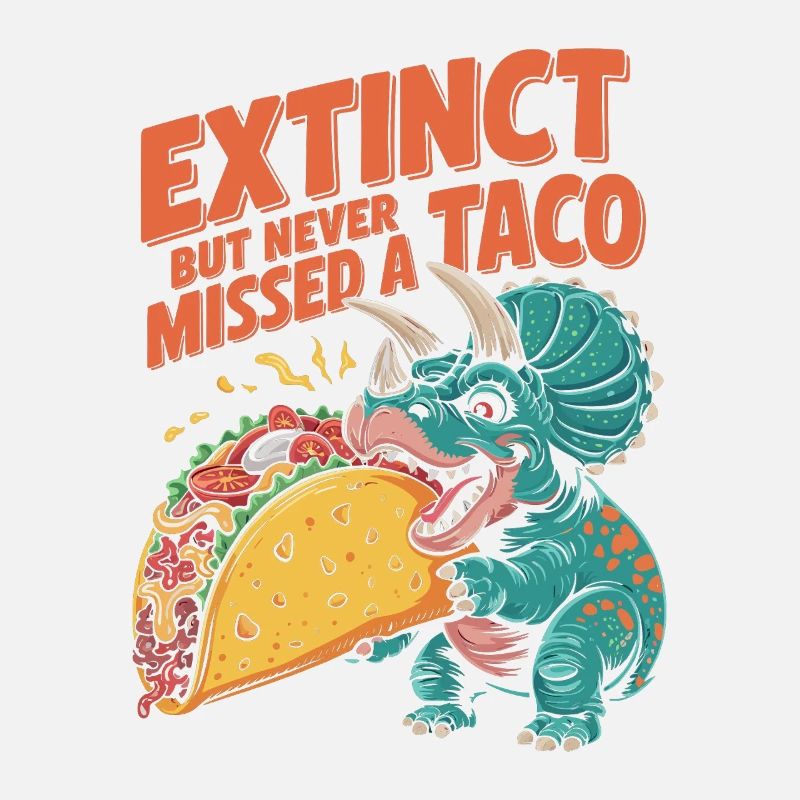 Dinosaure Taco Cinco de Mayo Design