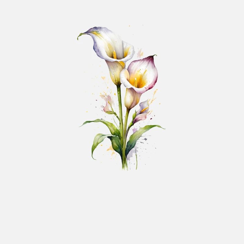 Lys Calla Aquarelle Elégants