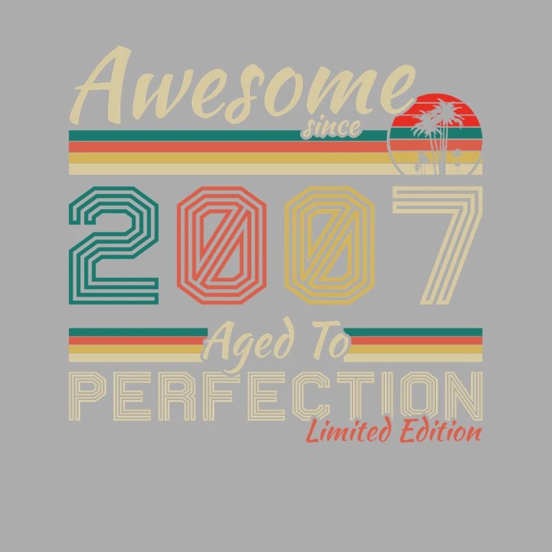 2007 Vintage Retro Geburtstagsgeschenk