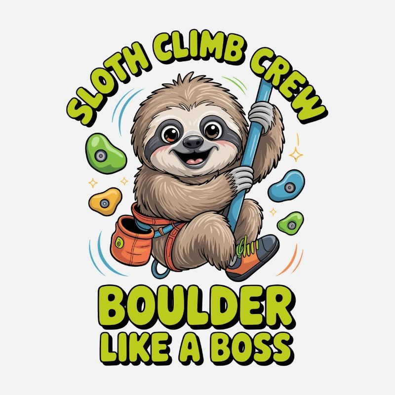 Funny Sloth Boulder Design
