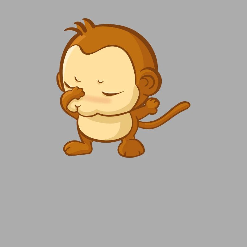 Dabbender Affe dabbing Monkey Äffchen süß Geschenk