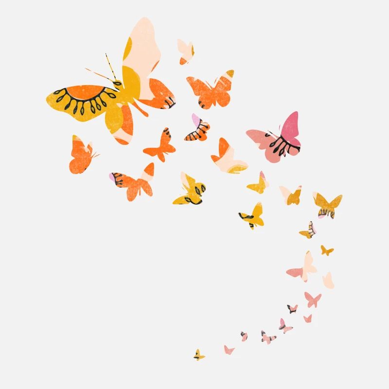 Niedlicher Blumen Schmetterling