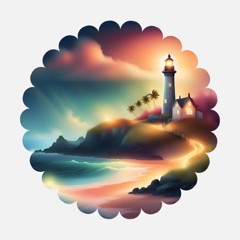 Un phare sur une île isolée