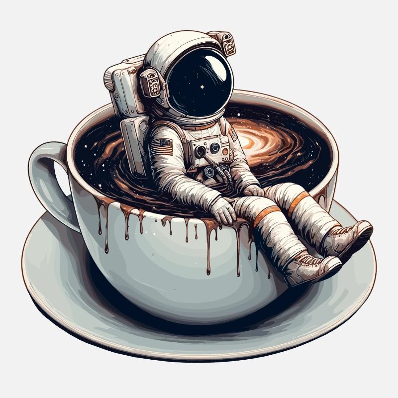 Coffee Astronaut Mug Galaxy Gift