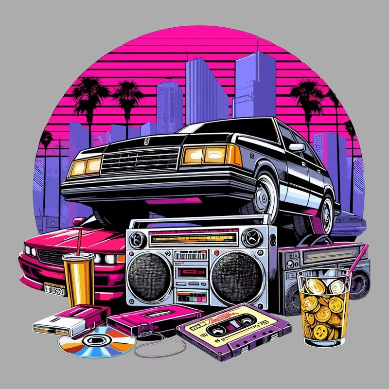 Cassette compacte Ghetto Blaster 90s Cadeau rétro