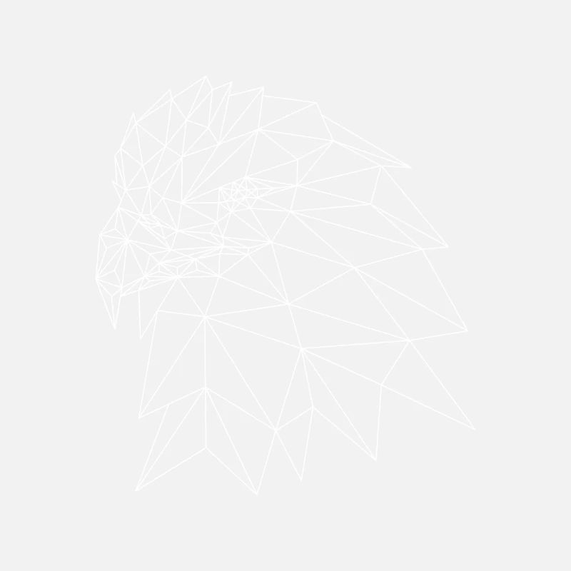 Geometric eagle head