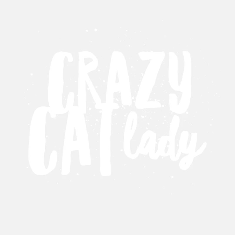 Fille folle d’amant drôle de chat de dame de chat