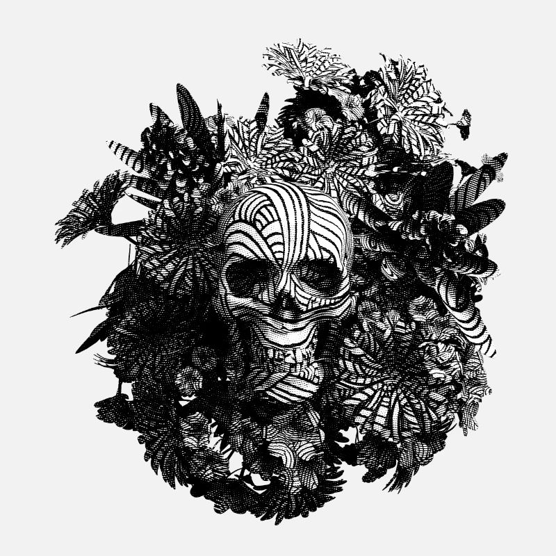 Engraved Skull