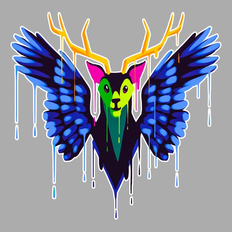 A Beautiful and Fun Peryton Bat Design