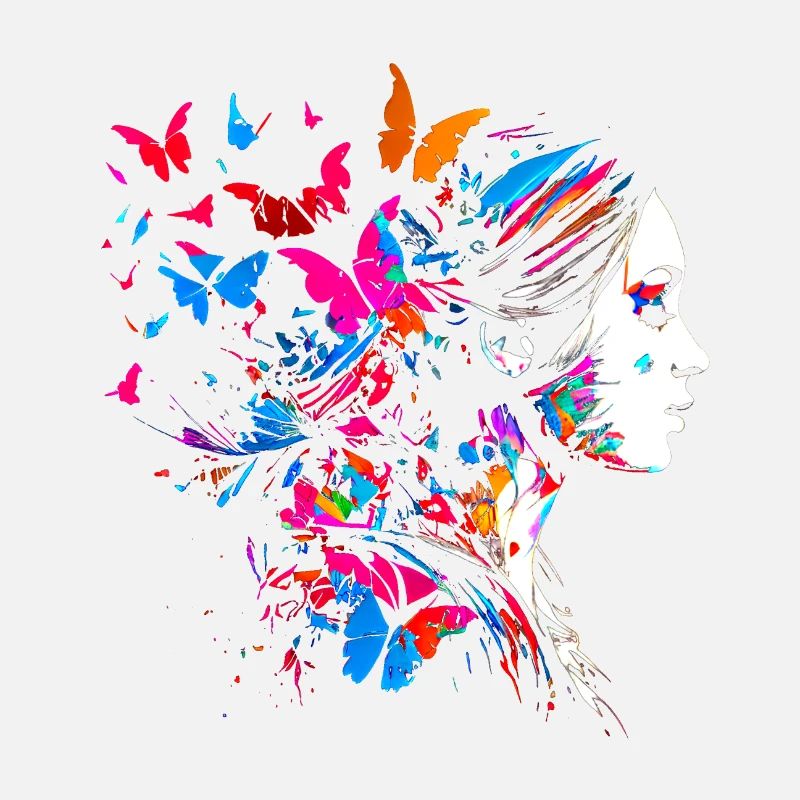 Œuvres d’art psychédéliques Papillons - Open Mind