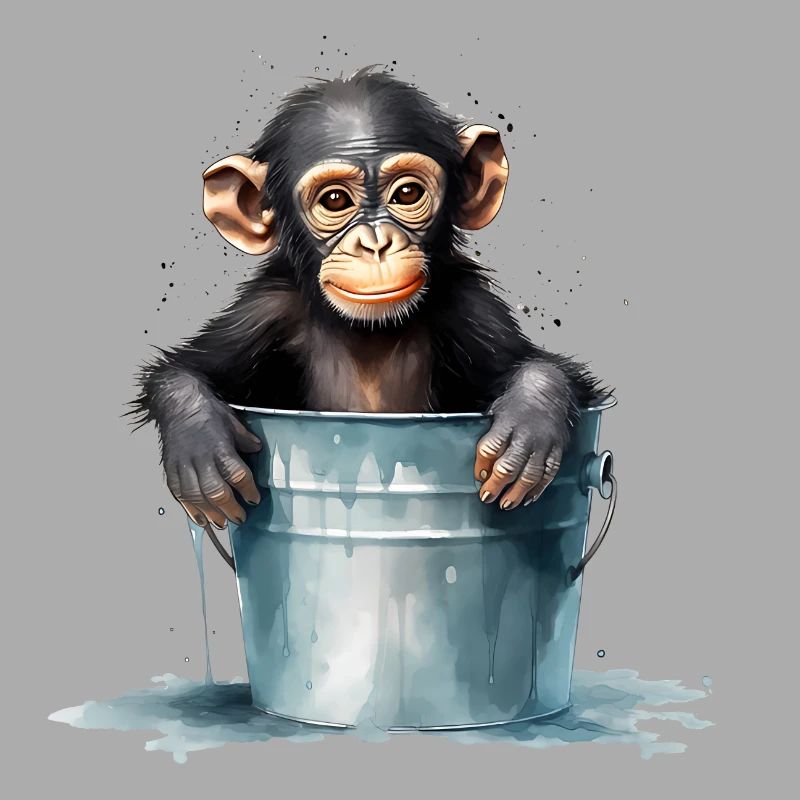 Monkey seeks cooling