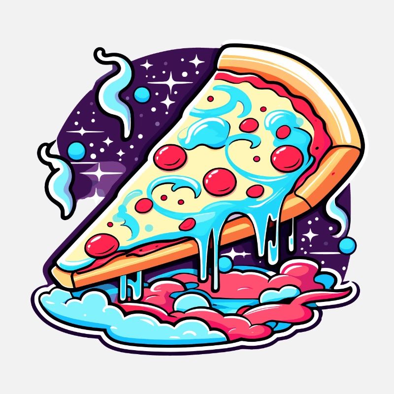 Dessin de tranche de pizza