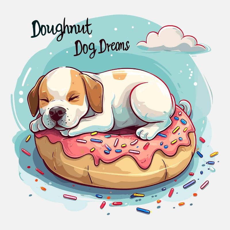 Doughnut Dog Dreams Donut Hunde Träume
