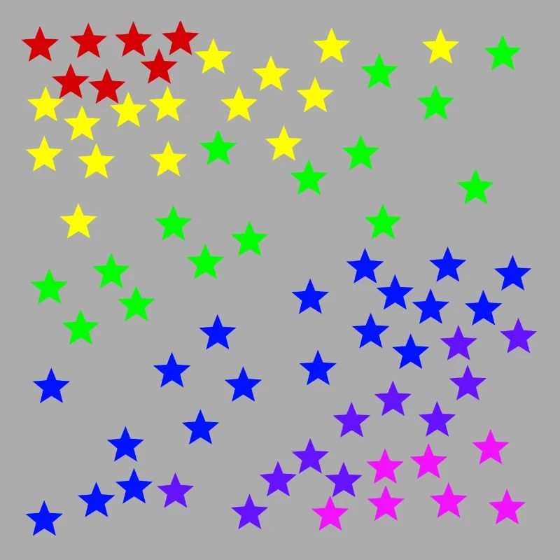 Regenbogen Sterne bunt Geschenkidee