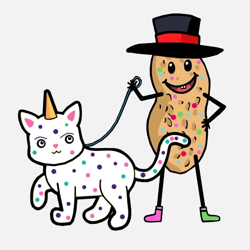 Erdnuss Kostüm Katze Einhorn Fasching