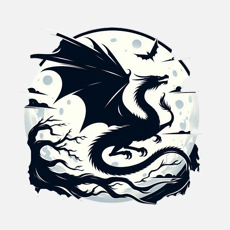 Mystischer Drache Mondlicht