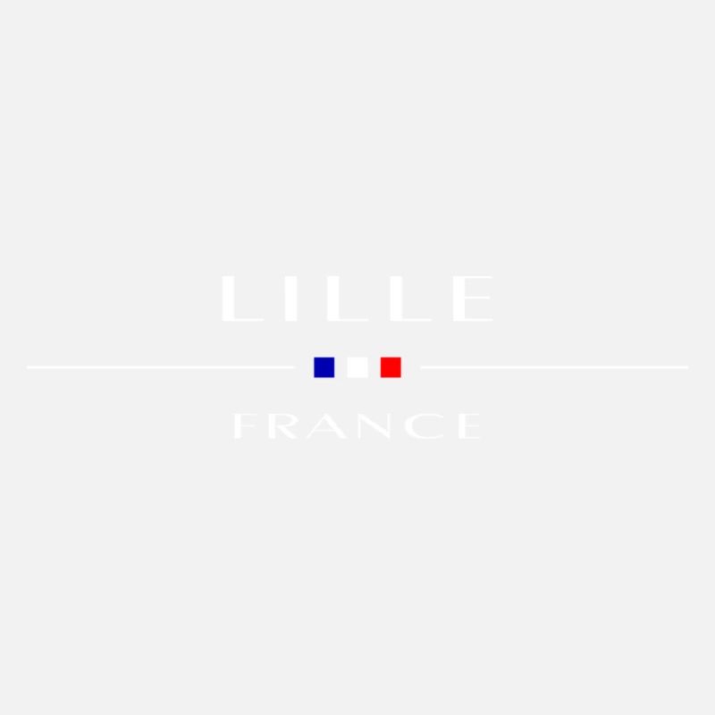 Lille, blanc, avec drapeau français