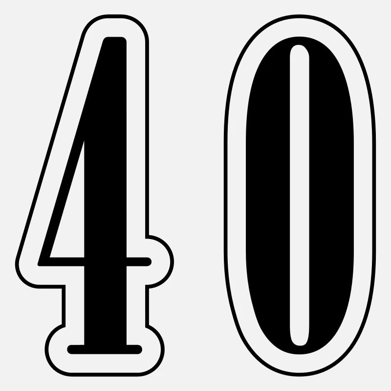 40 Zahl symbol