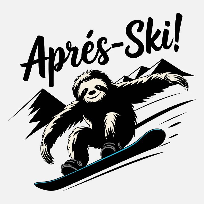 Sloth Sloth Snowboard Après-Ski